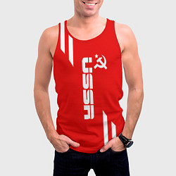 Майка-безрукавка мужская USSR: Red Sport, цвет: 3D-красный — фото 2