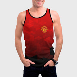 Майка-безрукавка мужская FC Man UTD: Red Poly, цвет: 3D-черный — фото 2