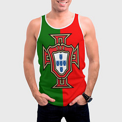 Майка-безрукавка мужская Сборная Португалии, цвет: 3D-белый — фото 2