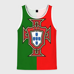 Майка-безрукавка мужская Сборная Португалии, цвет: 3D-белый