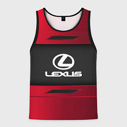 Майка-безрукавка мужская Lexus Sport, цвет: 3D-черный