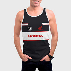 Майка-безрукавка мужская Honda Sport, цвет: 3D-белый — фото 2