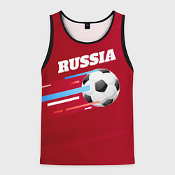 Майка-безрукавка мужская Russia Football, цвет: 3D-черный