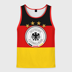 Майка-безрукавка мужская Немецкий футбол, цвет: 3D-красный