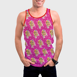 Майка-безрукавка мужская 6IX9INE Pattern, цвет: 3D-красный — фото 2