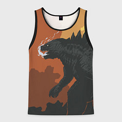 Майка-безрукавка мужская Godzilla: Monster Smoke, цвет: 3D-черный
