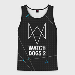 Майка-безрукавка мужская Watch Dogs 2: Tech Geometry, цвет: 3D-черный