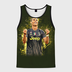Майка-безрукавка мужская Ronaldo: Juve Sport, цвет: 3D-черный