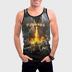 Майка-безрукавка мужская TES: Dragon Flame, цвет: 3D-черный — фото 2