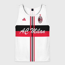 Майка-безрукавка мужская AC Milan: White Form, цвет: 3D-белый