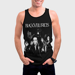 Майка-безрукавка мужская Black Veil Brides, цвет: 3D-черный — фото 2