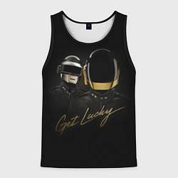 Майка-безрукавка мужская Daft Punk: Get Lucky, цвет: 3D-черный