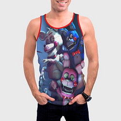 Майка-безрукавка мужская Five Nights at Freddys, цвет: 3D-красный — фото 2