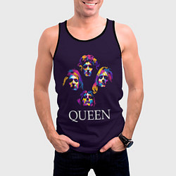 Майка-безрукавка мужская Queen: Fan Art, цвет: 3D-черный — фото 2
