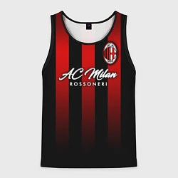 Майка-безрукавка мужская AC Milan, цвет: 3D-черный