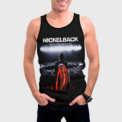 Майка-безрукавка мужская Nickelback: Feed the Machine, цвет: 3D-черный — фото 2