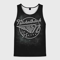 Майка-безрукавка мужская Nickelback Est. 1995, цвет: 3D-черный