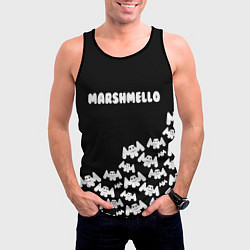 Майка-безрукавка мужская Marshmello: Dark Side, цвет: 3D-черный — фото 2