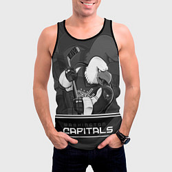 Майка-безрукавка мужская Washington Capitals: Mono, цвет: 3D-черный — фото 2