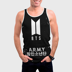 Майка-безрукавка мужская BTS ARMY, цвет: 3D-белый — фото 2