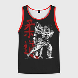 Майка-безрукавка мужская Judo, цвет: 3D-красный