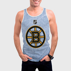 Майка-безрукавка мужская Boston Bruins: Hot Ice, цвет: 3D-белый — фото 2