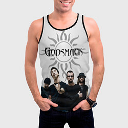 Майка-безрукавка мужская Godsmack, цвет: 3D-черный — фото 2