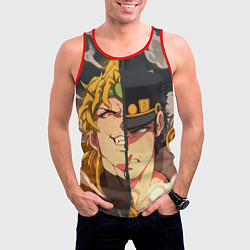 Майка-безрукавка мужская Dio Brando x Jotaro, цвет: 3D-красный — фото 2