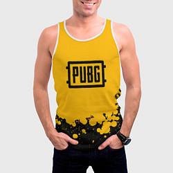 Майка-безрукавка мужская PUBG, цвет: 3D-белый — фото 2