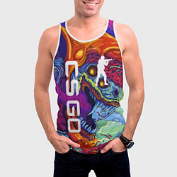 Майка-безрукавка мужская CS GO HYPERBEAST, цвет: 3D-белый — фото 2