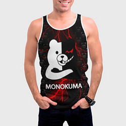 Майка-безрукавка мужская MONOKUMA, цвет: 3D-белый — фото 2