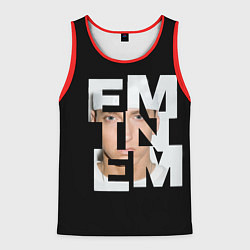 Майка-безрукавка мужская Eminem, цвет: 3D-красный