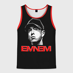 Майка-безрукавка мужская Eminem, цвет: 3D-красный