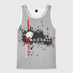 Майка-безрукавка мужская Handball, цвет: 3D-белый