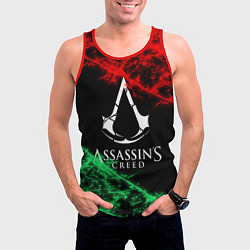 Майка-безрукавка мужская Assassin’s Creed: Red & Green, цвет: 3D-красный — фото 2