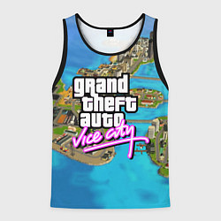 Майка-безрукавка мужская GRAND THEFT AUTO:VICE CITY, цвет: 3D-черный