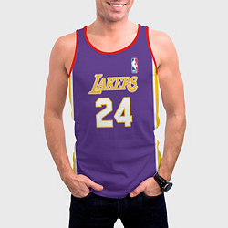 Майка-безрукавка мужская Kobe Bryant 24, цвет: 3D-красный — фото 2