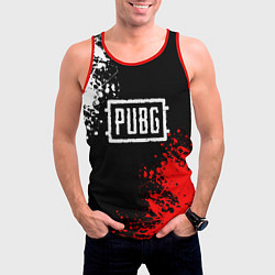 Майка-безрукавка мужская PUBG, цвет: 3D-красный — фото 2