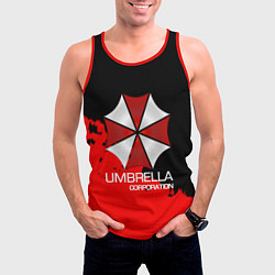 Майка-безрукавка мужская UMBRELLA CORP, цвет: 3D-красный — фото 2