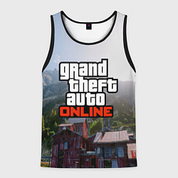 Майка-безрукавка мужская GTA Online, цвет: 3D-черный