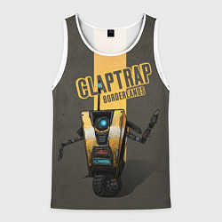Майка-безрукавка мужская Claptrap, цвет: 3D-белый