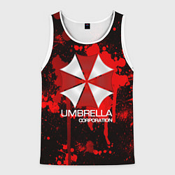 Майка-безрукавка мужская UMBRELLA CORP, цвет: 3D-белый