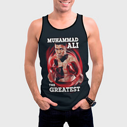 Майка-безрукавка мужская Muhammad Ali, цвет: 3D-черный — фото 2