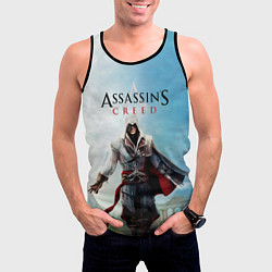 Майка-безрукавка мужская Assassins Creed, цвет: 3D-черный — фото 2