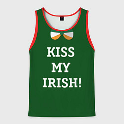 Мужская майка без рукавов Kiss my Irish