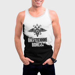 Майка-безрукавка мужская Внутренние Войска, цвет: 3D-белый — фото 2