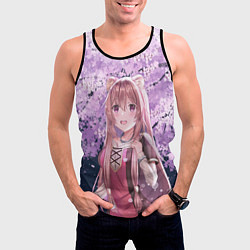 Майка-безрукавка мужская Восхождение героя щита, цвет: 3D-черный — фото 2