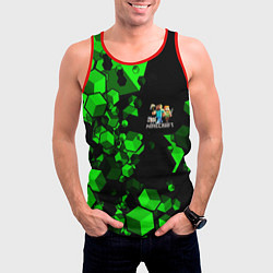 Майка-безрукавка мужская MINECRAFT, цвет: 3D-красный — фото 2