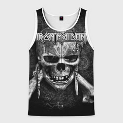 Майка-безрукавка мужская Iron Maiden, цвет: 3D-белый