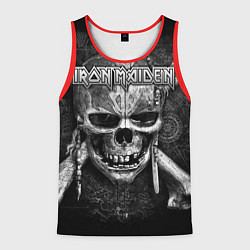 Майка-безрукавка мужская Iron Maiden, цвет: 3D-красный